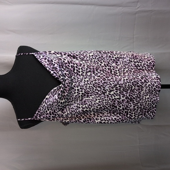 Worthington Tops - Worthington Leopard Print Camisole‎ in Black and White